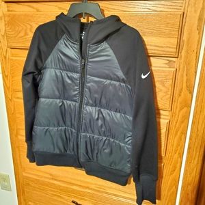 Nike puffer vest zip up hoodie